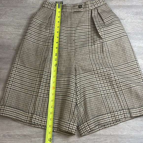 Vintage 1950s Carlisle Sport Houndstooth wool dress Shorts, size 6 - Picture 5 of 8